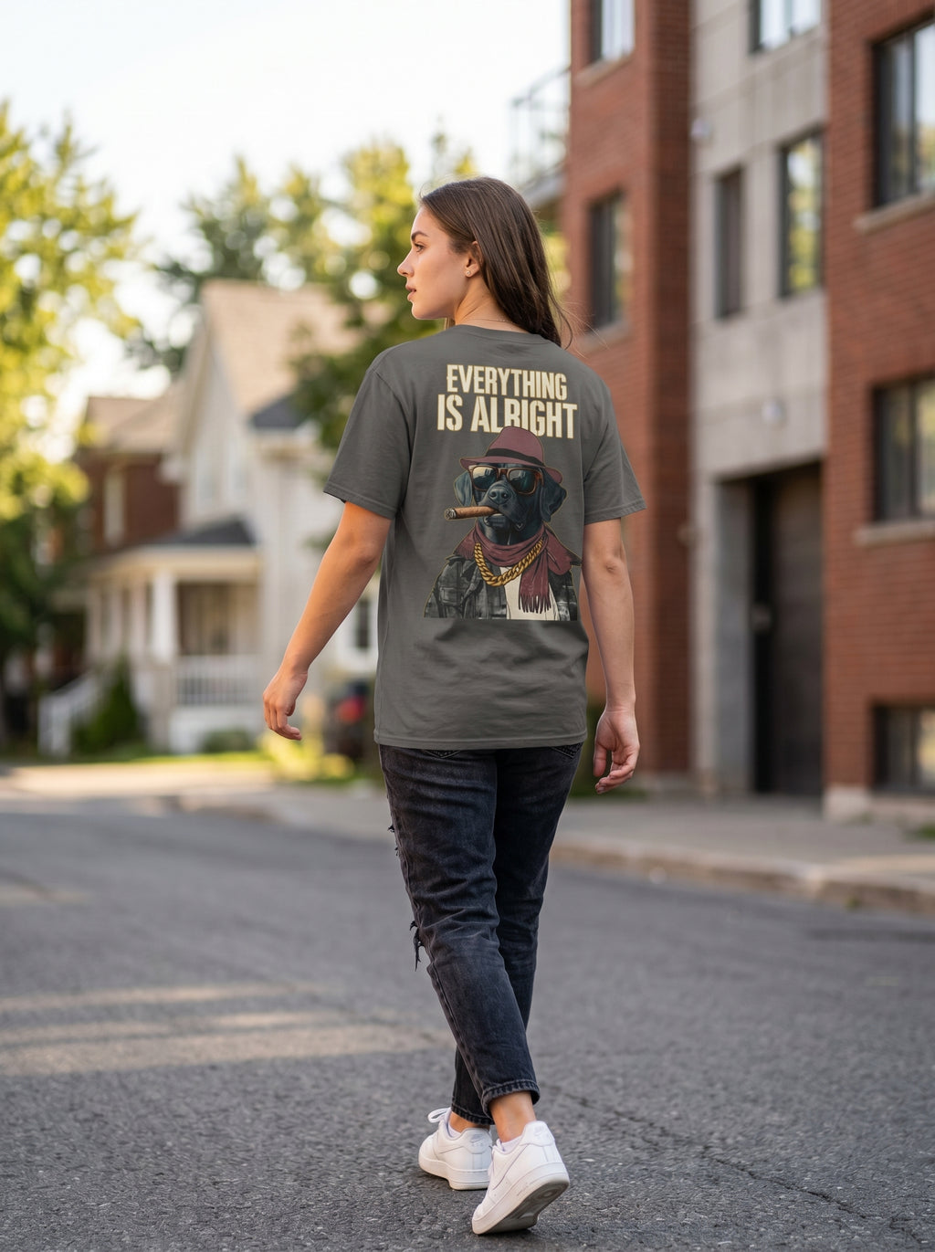 Charcoal gray OG Dog streetwear graphic tee Mafer Styles