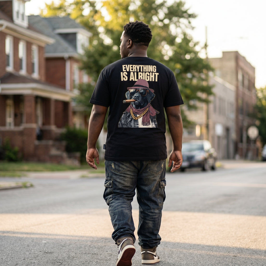 Black OG Dog graphic tee hip hop streetwear Mafer Styles